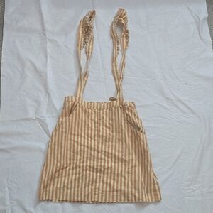 Urban Outfitters Tan and White Striped Top